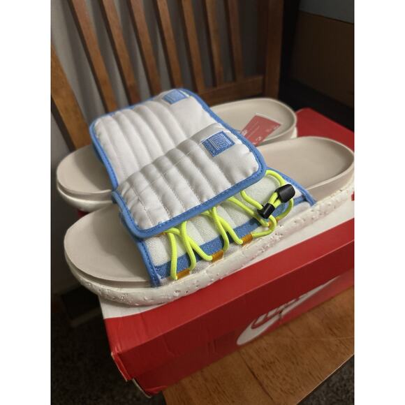 Nike Asuna 2 Slide Sandal White/University Blue DX2942100 Size 12 BS306 main image 5